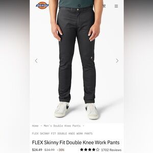 Dickies Black Chinos